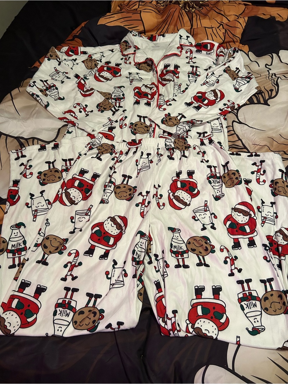 Cute Mike & cookies holiday pjs